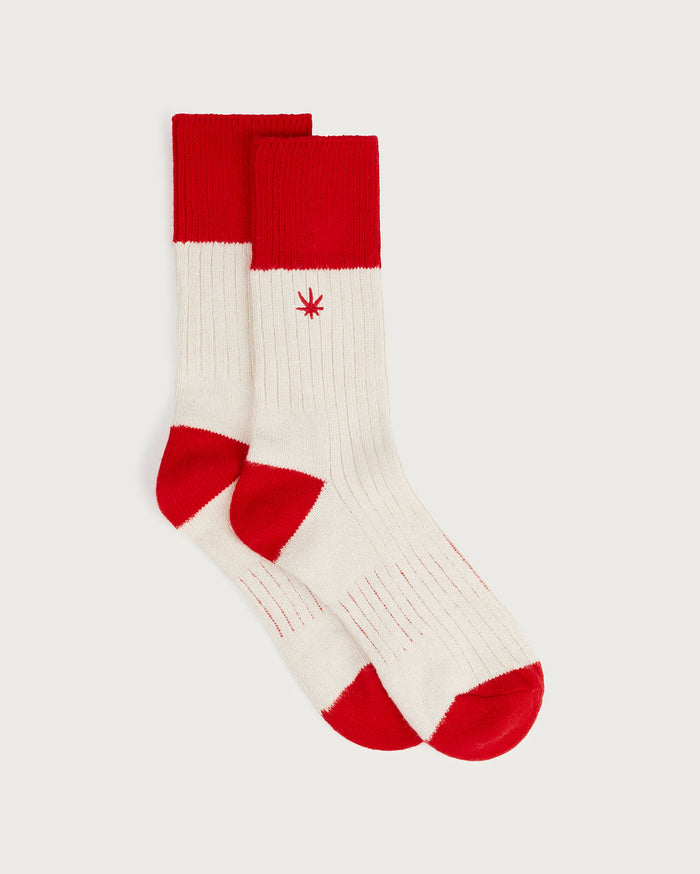 thinking mu Calcetines rojos Hemp Peu