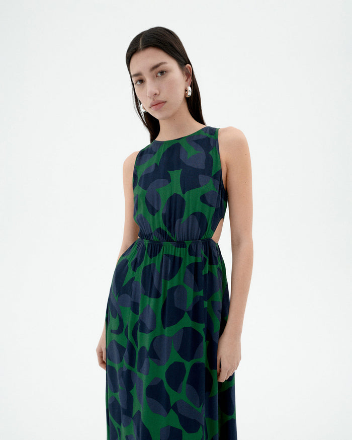 thinking mu Vestido verde leaf Kin ÚLTIMAS EDICIONES