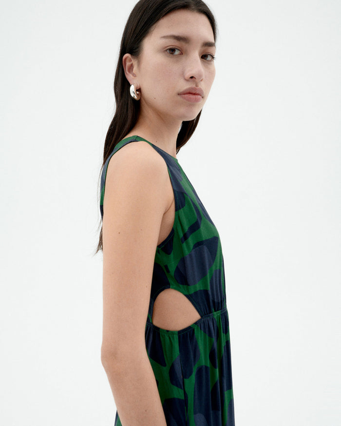 thinking mu Vestido verde leaf Kin ÚLTIMAS EDICIONES