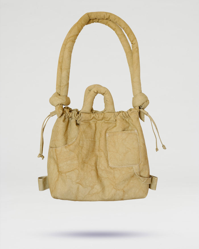 thinking mu Mustard Ona Washed bag
