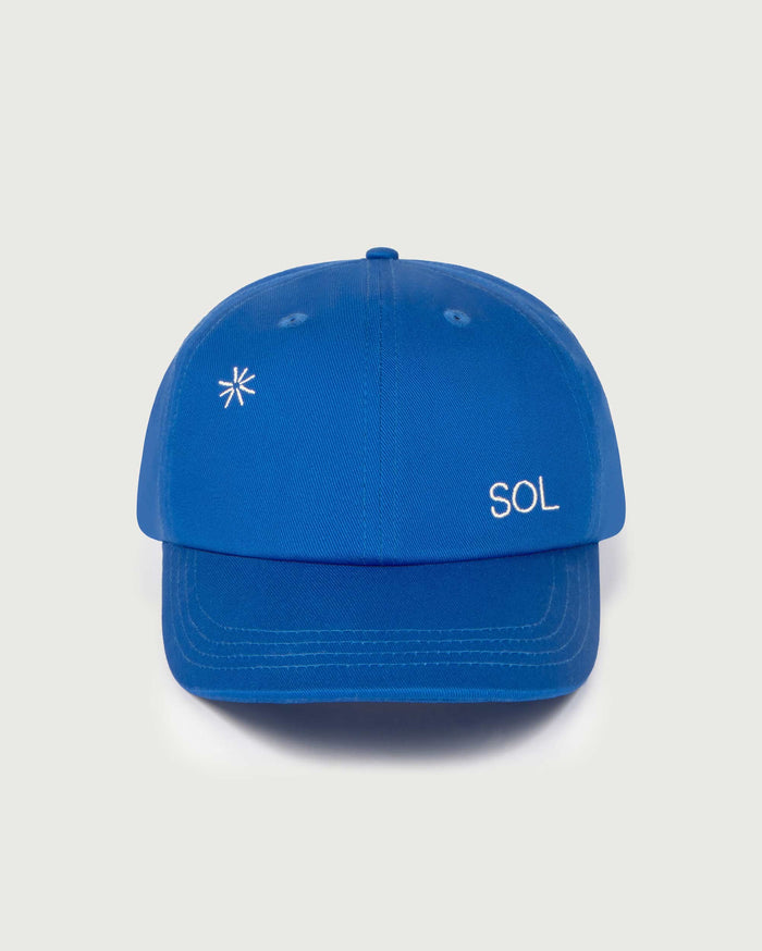thinking mu Gorra azul solsol Chris Ahorra y exporta