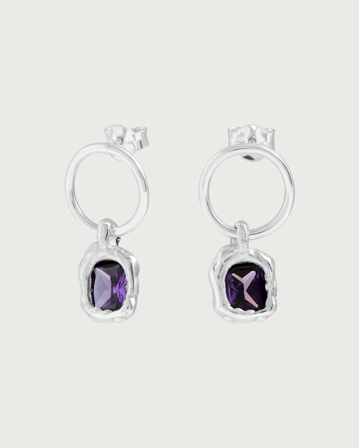 thinking mu Pendientes morado (J2) Moira impulse