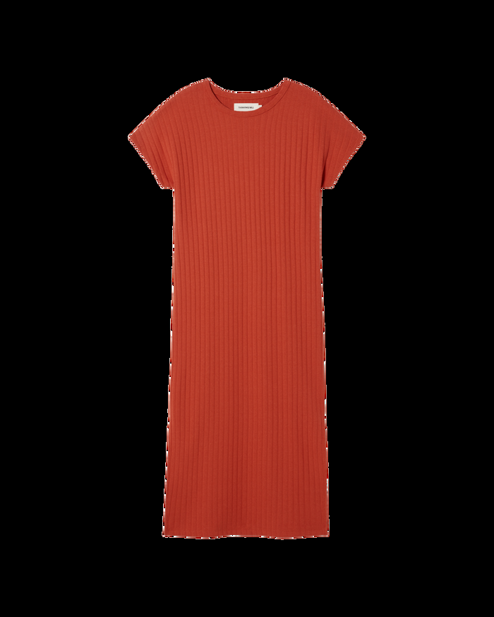 thinking mu Vestido naranja trash Cherry