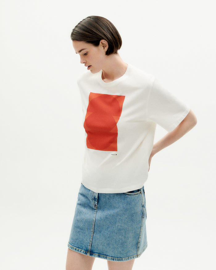 thinking mu Camiseta blanca art 2 Lucia Venta caliente