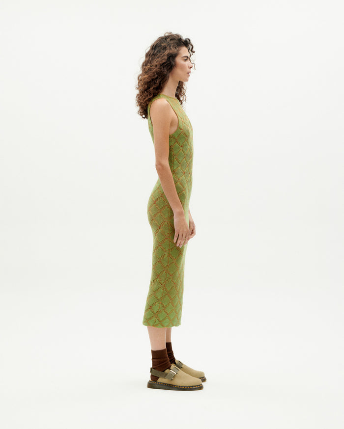 thinking mu Vestido verde punto Pippi Último día