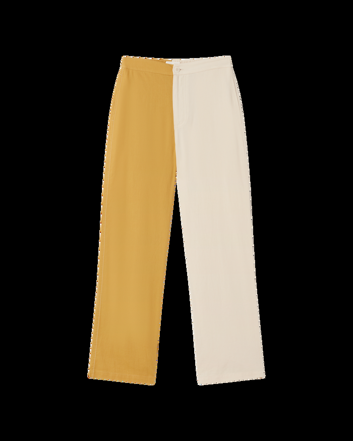 thinking mu Pantalón amarillo patched Mariam