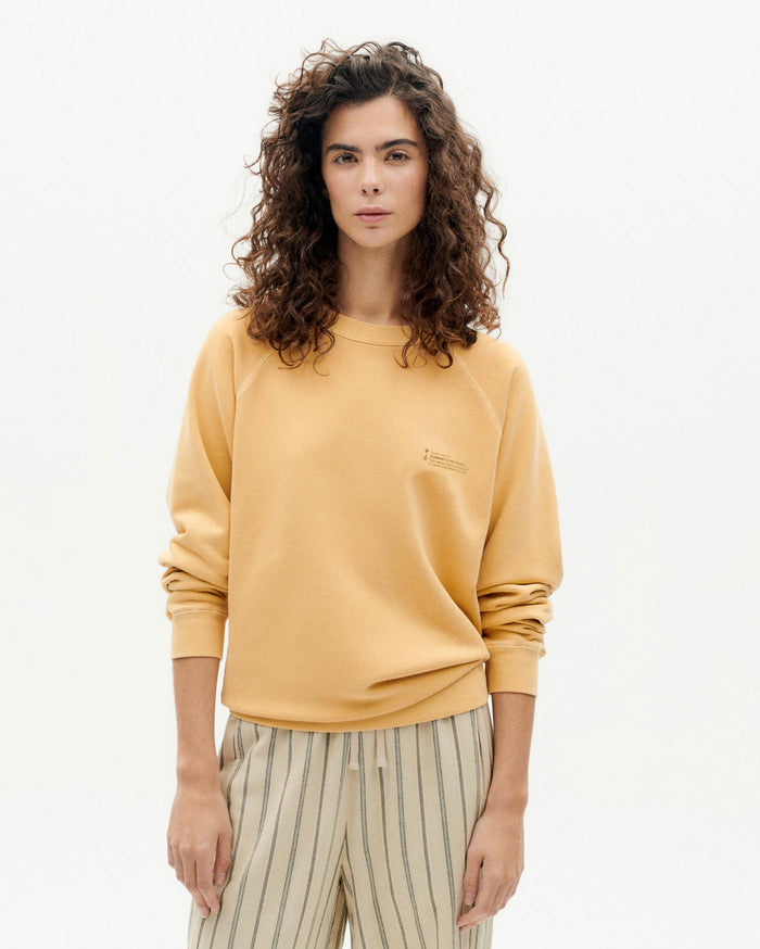thinking mu Sudadera Tagetes tinte natural unisex Limitado a 3 días