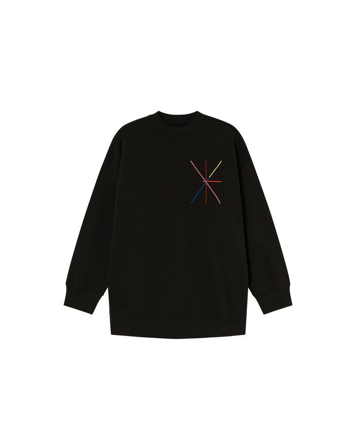 thinking mu Sudadera negra Vertex Jane