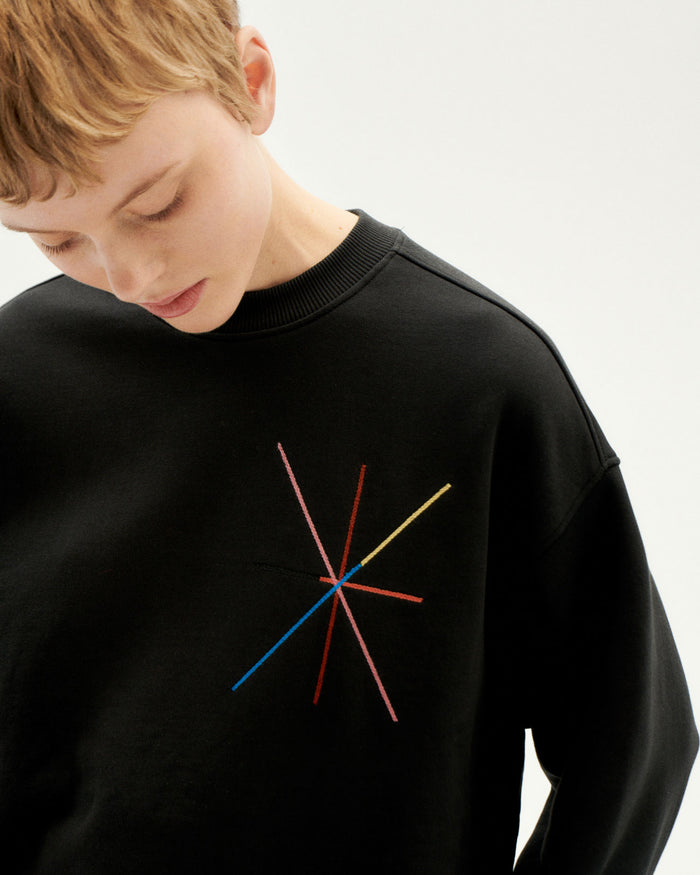 thinking mu Sudadera negra Vertex Jane Precios de Black Friday