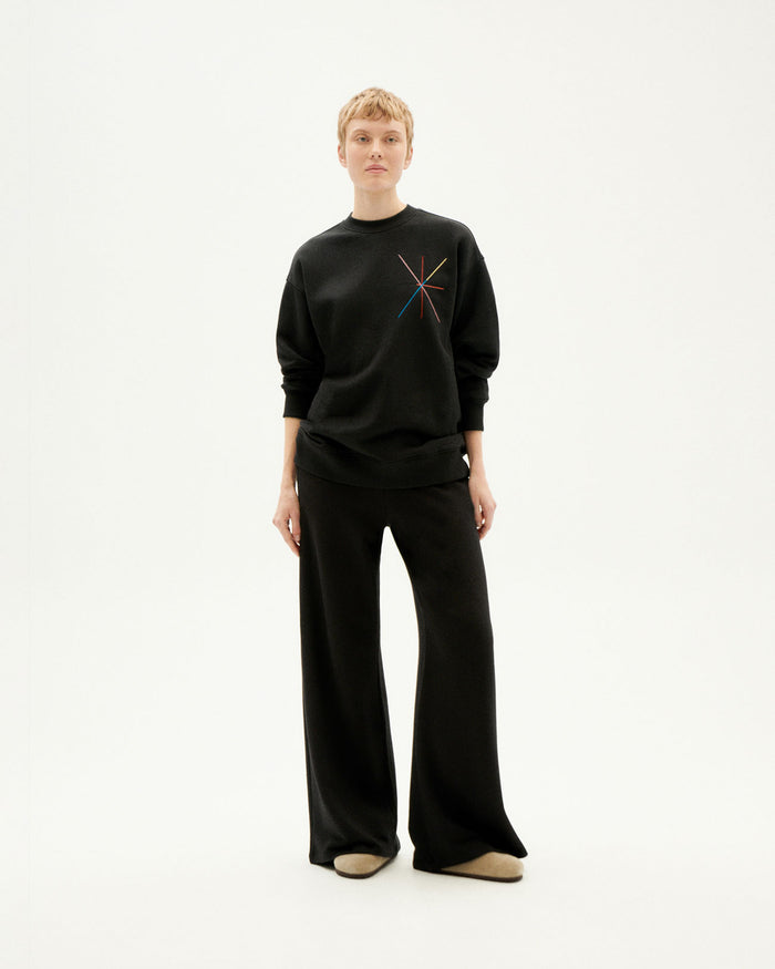 thinking mu Sudadera negra Vertex Jane Precios de Black Friday