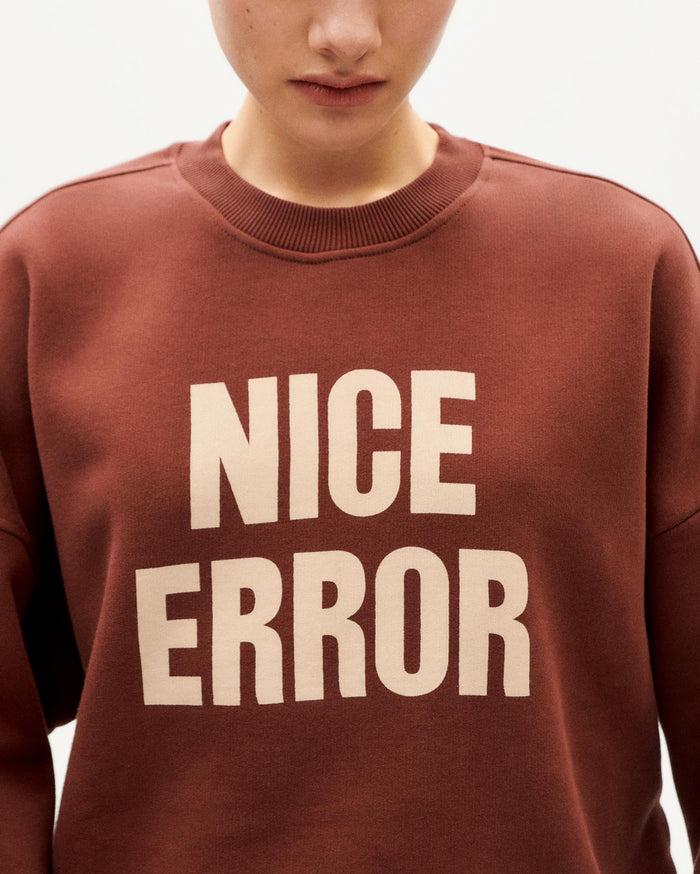 thinking mu Sudadera marrón Nice error Jimena Ofertas especiales