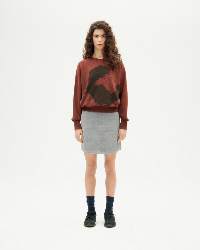 thinking mu Sudadera marrón flower Bonnie Grandes ahorros