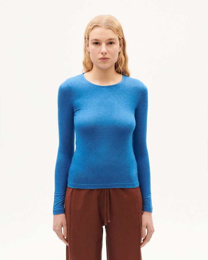 thinking mu Top azul cachemir Brisa Devoluciones gratuitas