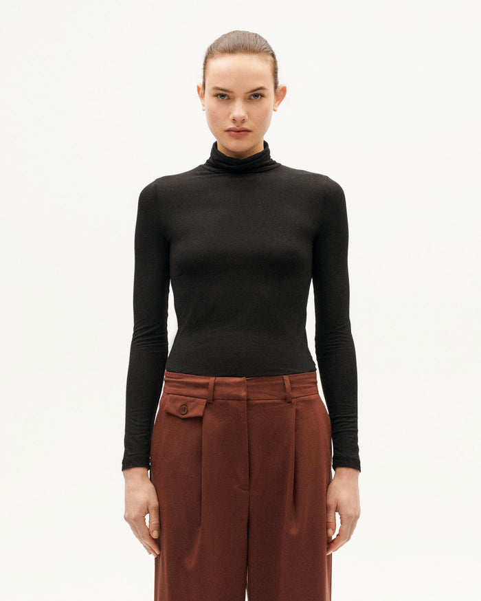 thinking mu Top negro cachemir Noe Outlet