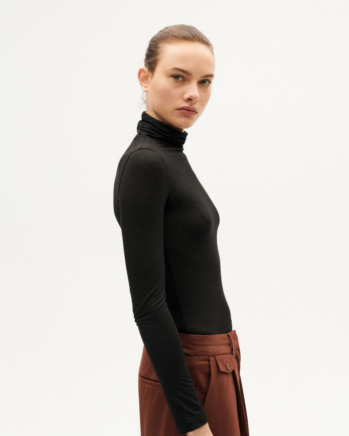 thinking mu Top negro cachemir Noe Outlet