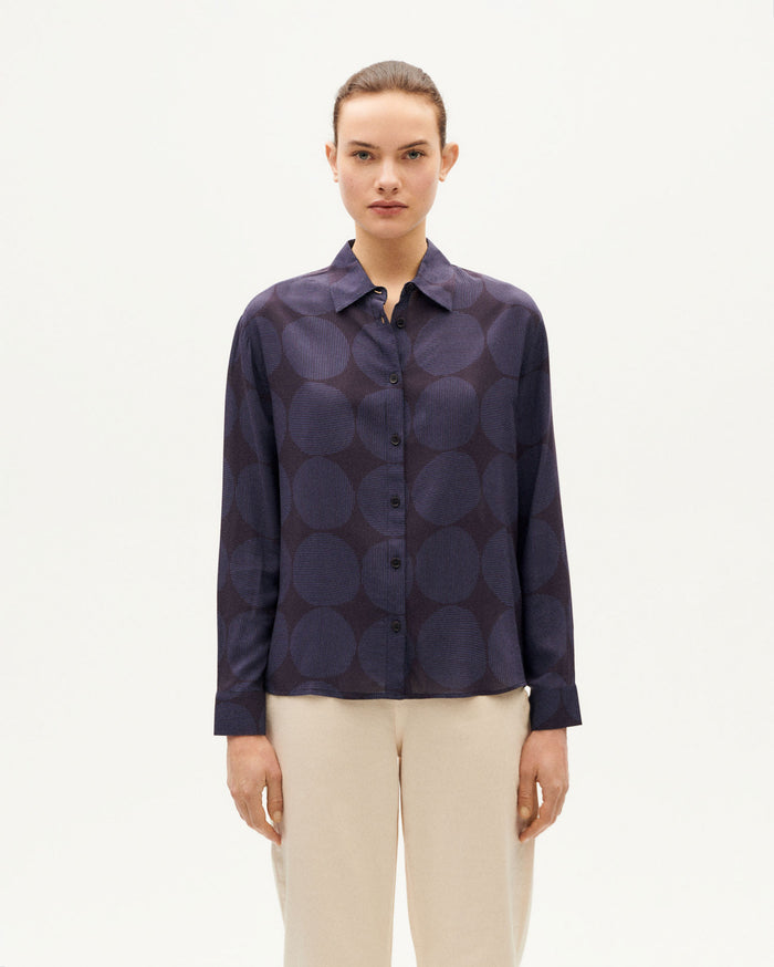 thinking mu Blusa morada japan Kati En oferta