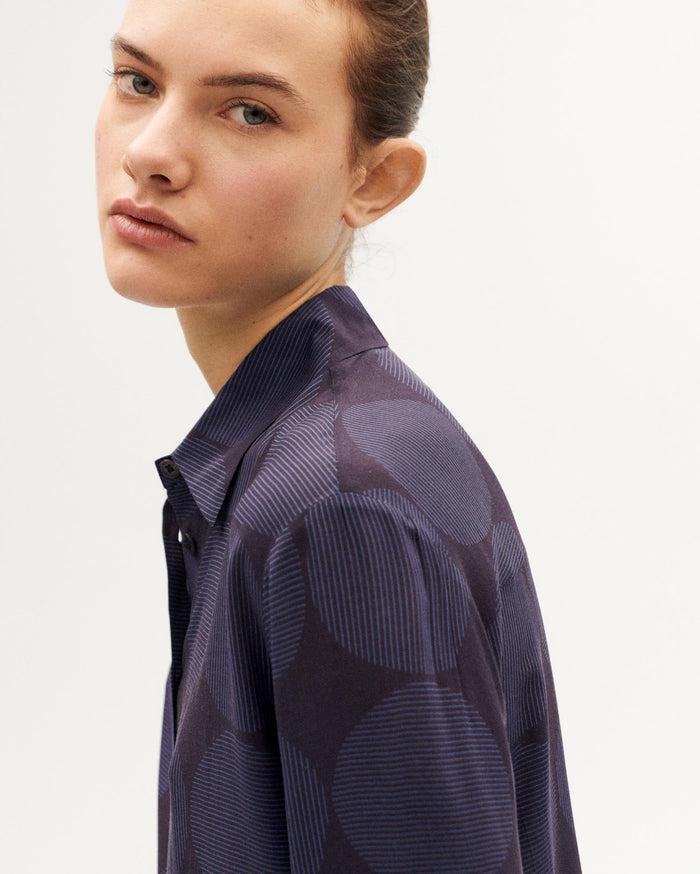 thinking mu Blusa morada japan Kati En oferta