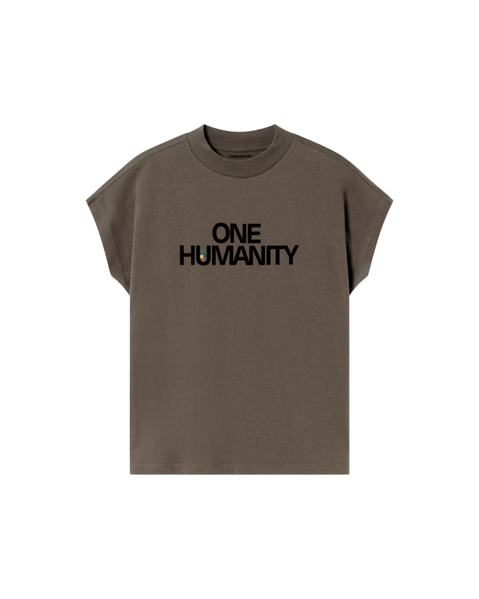 thinking mu Camiseta gris One humanity Volta
