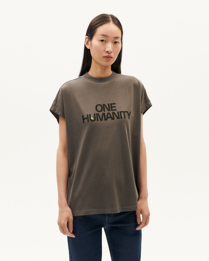 thinking mu Camiseta gris One humanity Volta Rebajas de fábrica