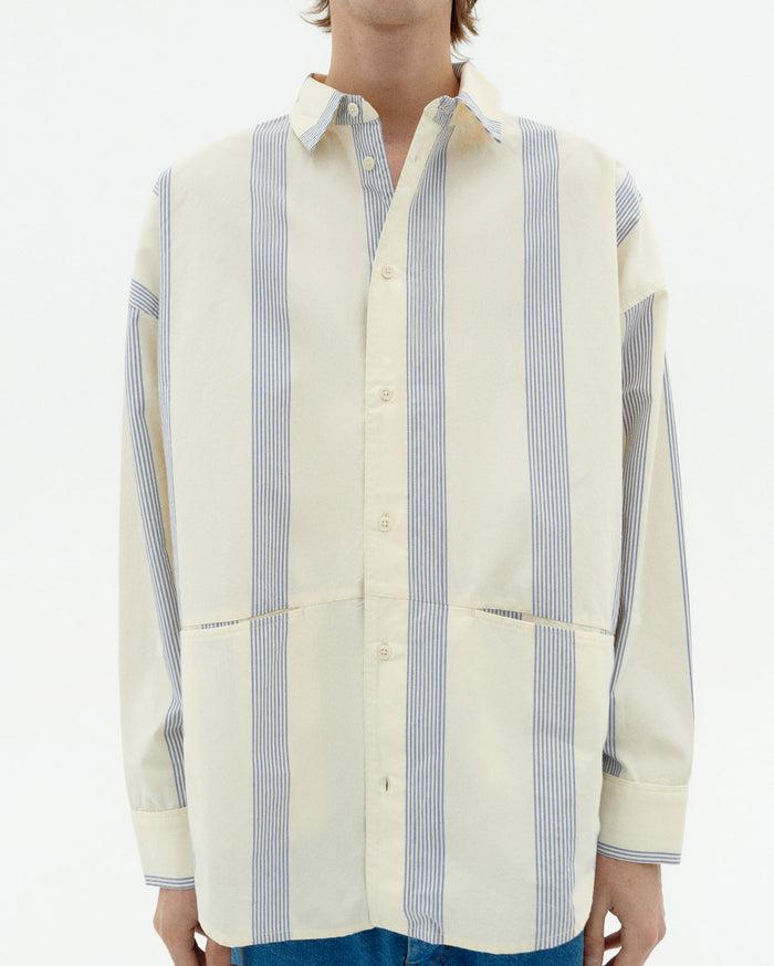 thinking mu Camisa rayas azules Jim Envío gratis