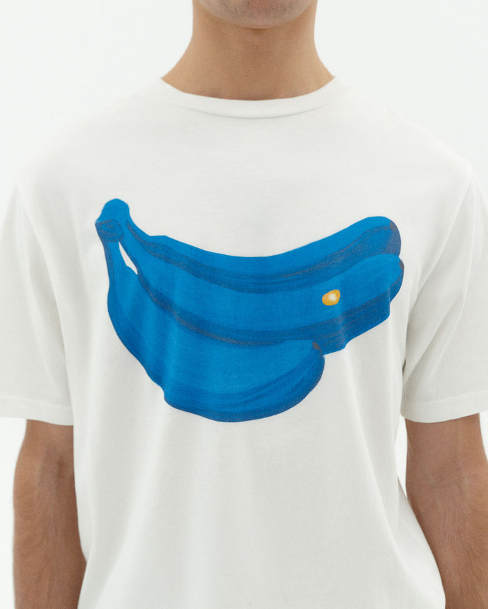 thinking mu Camiseta blanca bananas Zach Últimos 3 días