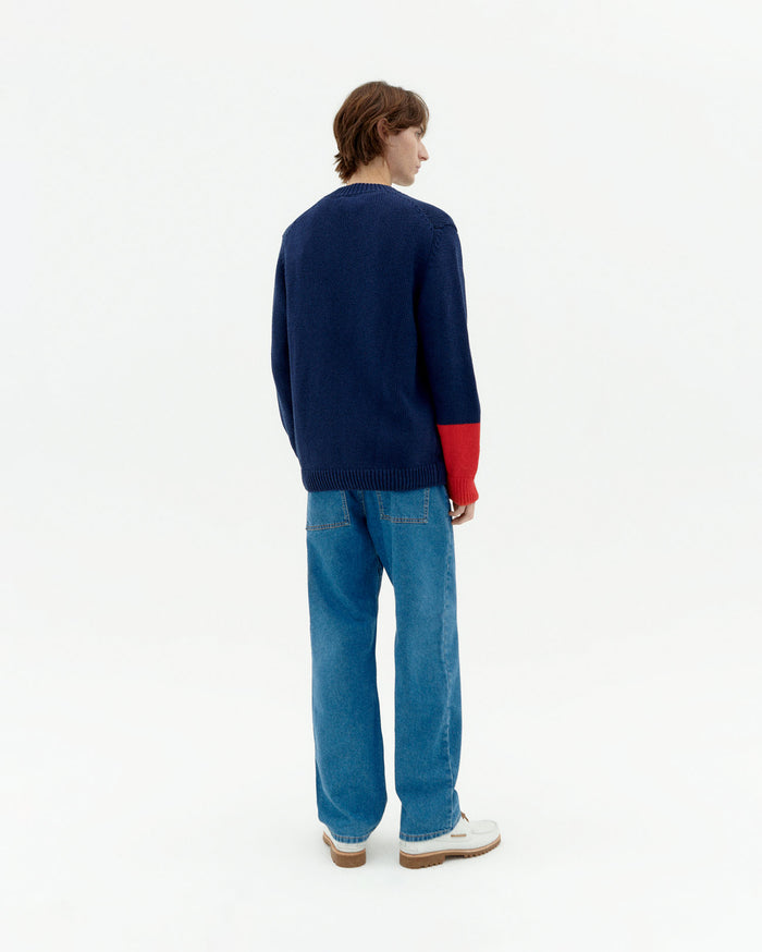 thinking mu Cárdigan navy punto Nico Precio de fábrica