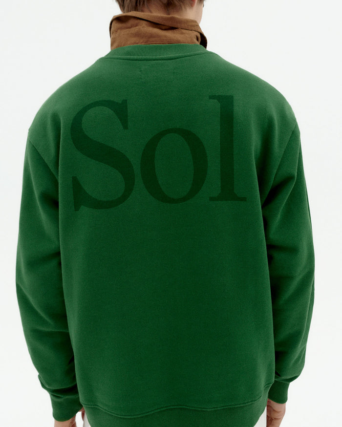 thinking mu Sudadera verde sol type Leon Oferta especial de fábrica