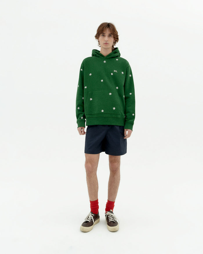 thinking mu Sudadera capucha verde solsol Simon Grandes descuentos