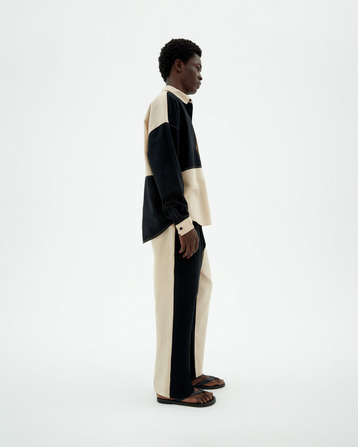 thinking mu Pantalón negro Luc Tienda de fábrica
