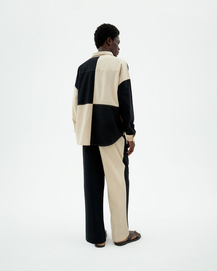 thinking mu Pantalón negro Luc Tienda de fábrica