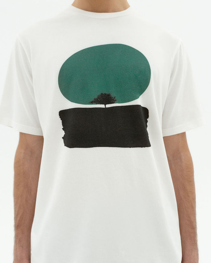 thinking mu Camiseta blanca trees Zach Oferta exclusiva