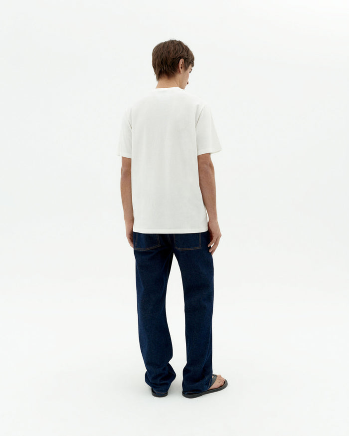 thinking mu Camiseta blanca arte Zach Última moda