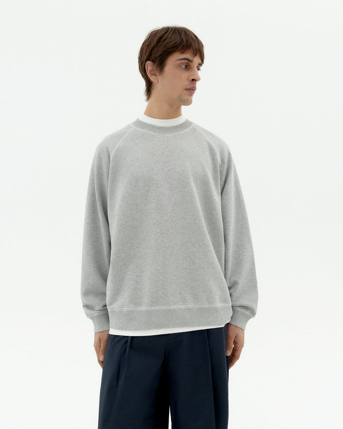 thinking mu Sudadera gris retro sol Pepe Ofertas de temporada