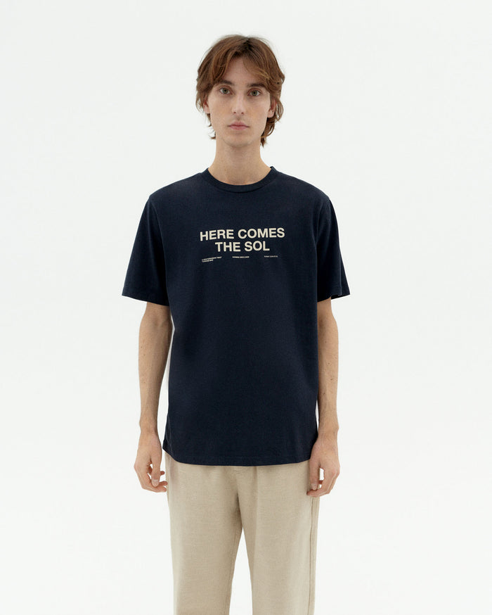 thinking mu Camiseta navy classic sol Zach