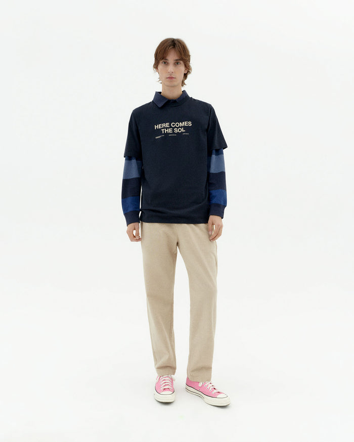 thinking mu Camiseta navy classic sol Zach Ofertas especiales