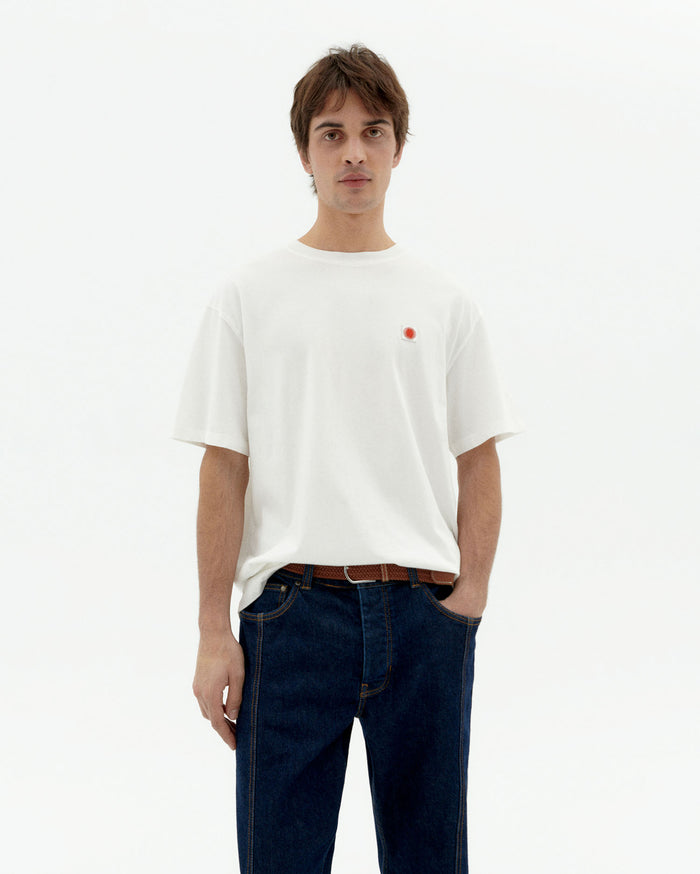 thinking mu Camiseta blanca sol contrast Aaron 2025