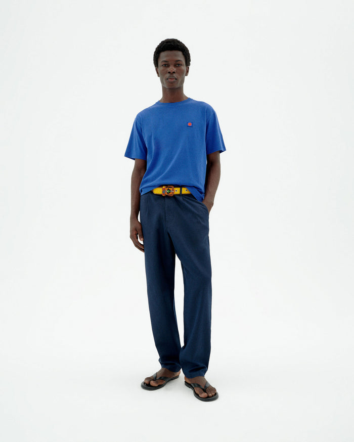 thinking mu Pantalón navy hemp Moero Outlet online