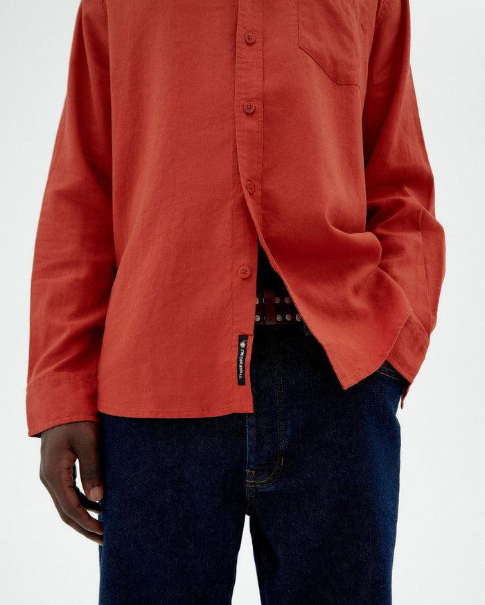 thinking mu Camisa roja hemp Ant Rebajas