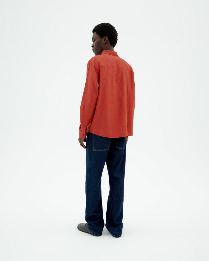 thinking mu Camisa roja hemp Ant Rebajas