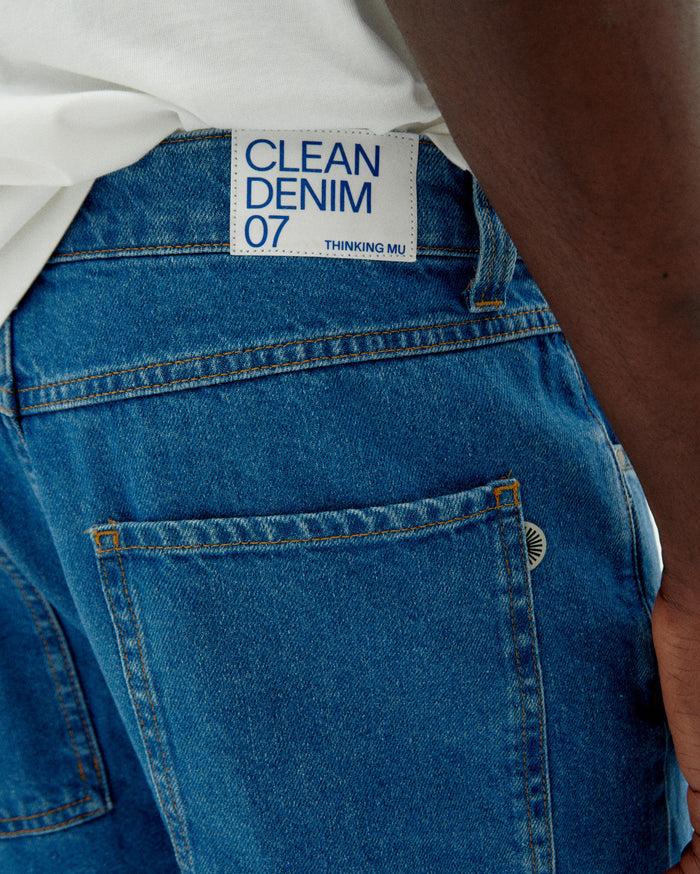 thinking mu Pantalón tusa denim David Venta caliente
