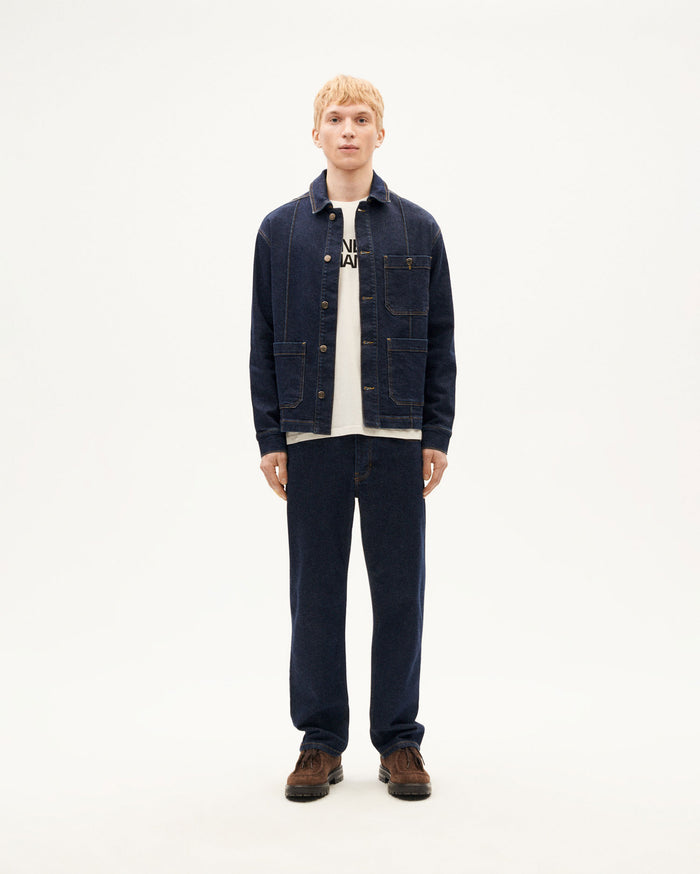 thinking mu Chaqueta dark clean denim Gus Rebajas de fábrica