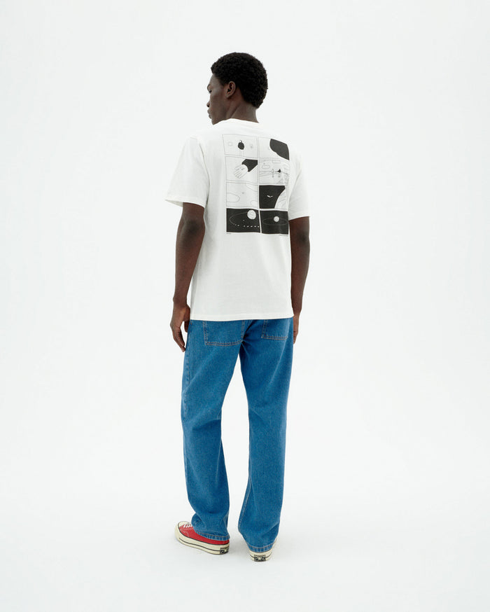 thinking mu Camiseta blanca pocket Zach Mejor oferta