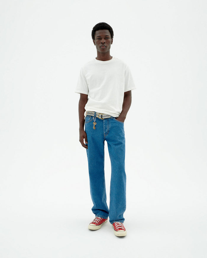 thinking mu Camiseta blanca pocket Zach Mejor oferta