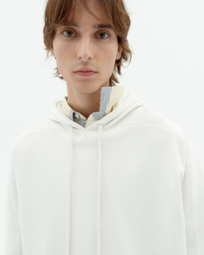 thinking mu Sudadera blanca con capucha Finn Promoción por tiempo limitado