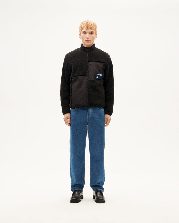 thinking mu Chaqueta negra borreguito Mitchel 2025