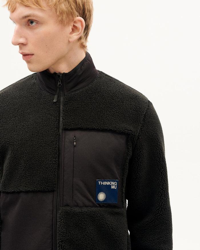 thinking mu Chaqueta negra borreguito Mitchel 2025