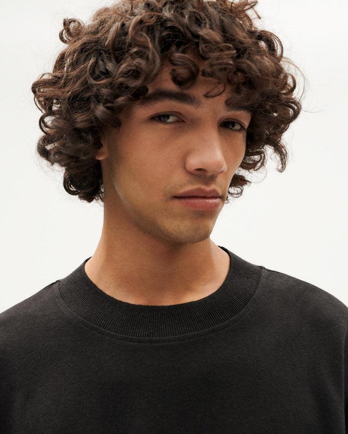 thinking mu Camiseta gruesa negra hemp Doug Outlet