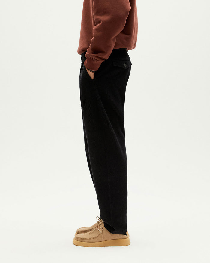 thinking mu Pantalón negro pana Wotan Outlet online