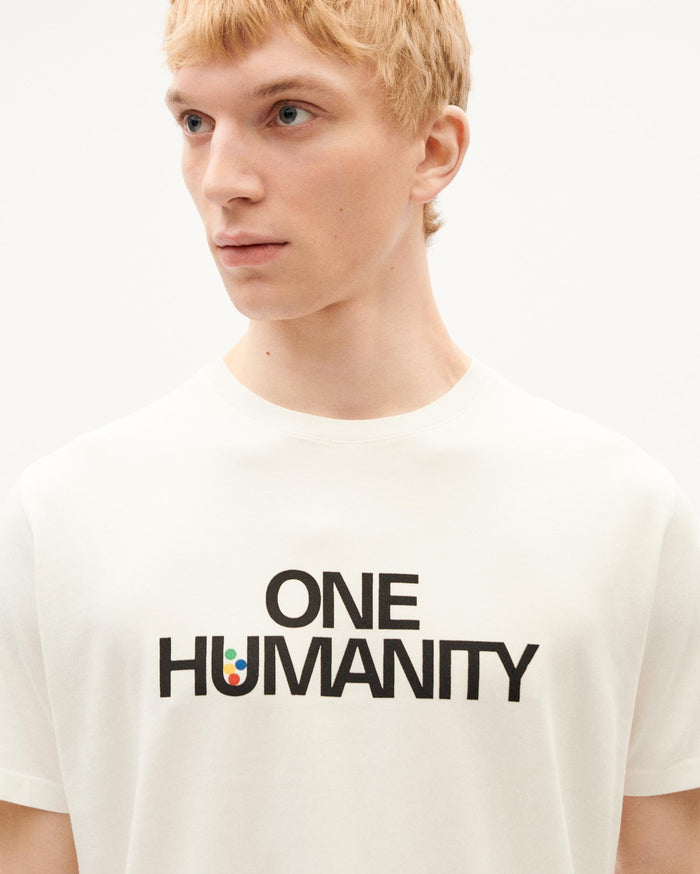thinking mu Camiseta blanca One humanity Liquidación