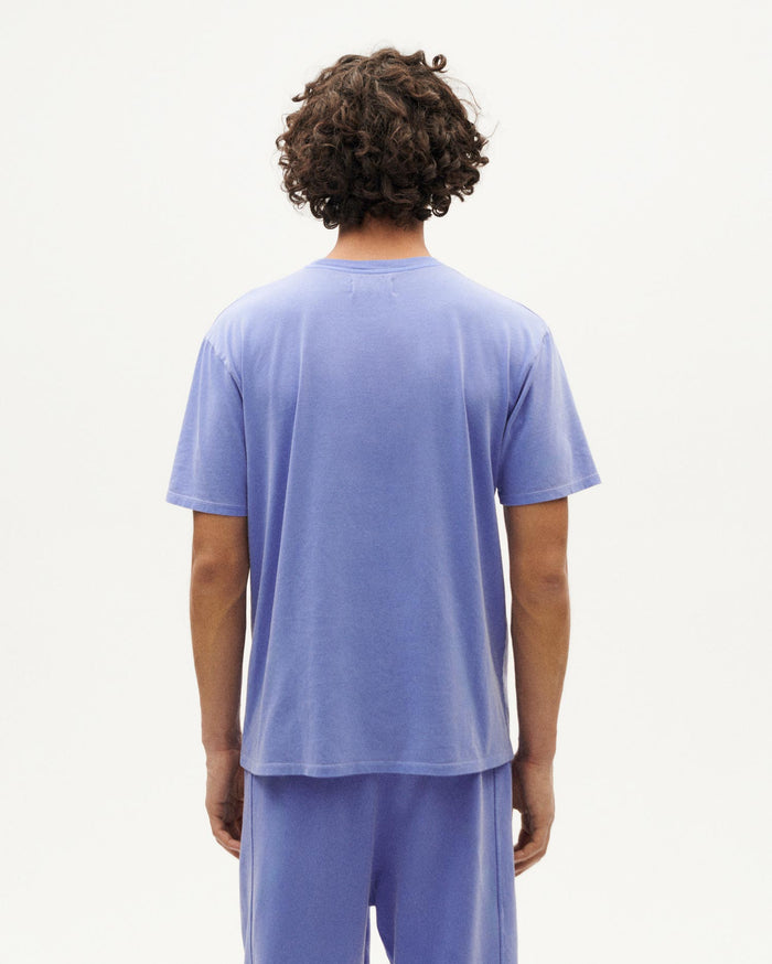 thinking mu Camiseta Violeta tinte natural hombre Rebajas top